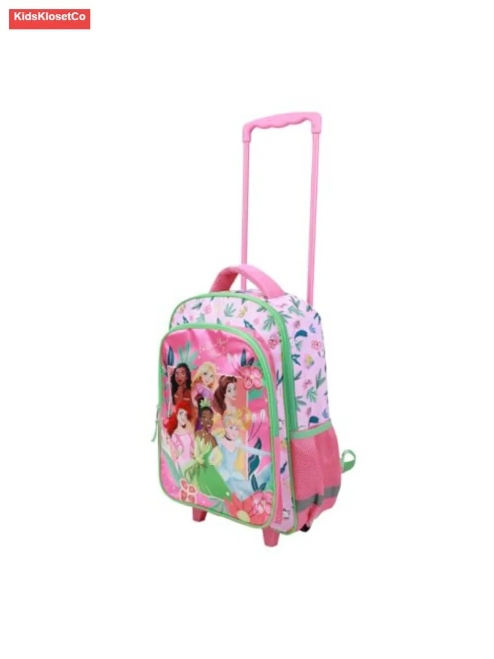 Disney Princess Girls Rolling Backpack with Adjustable Handle